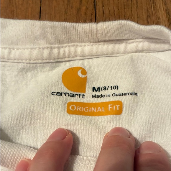 Carhartt Kids 8-10 White Short Sleeve Tee - Picture 2 of 6